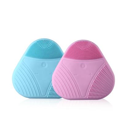 China Customized Multipurpose Electric Silicone Face Lift Logo Facial Cleansing Brush for sale