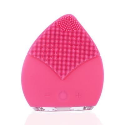 China Electric Face Lift wp Tract Dual Side Silicone Exfoliating Detergent Massager Sonic Facial Cleansing Brush for sale