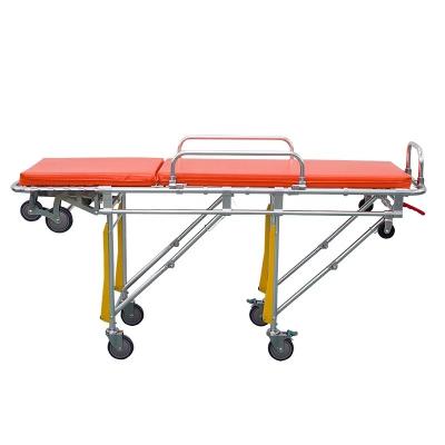 China Estrechador de ambulancia plegable de aleación de aluminio Estrechador quirúrgico naranja en venta