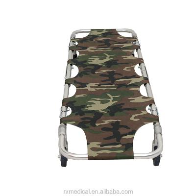 China Camouflage Foldable Stretcher Bed CE Emergency Foldable Rescue Stretcher for sale