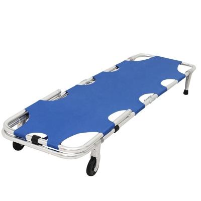 China CE Aluminum Alloy First Aid Stretcher Medical Ambulance Folding Stretcher for sale