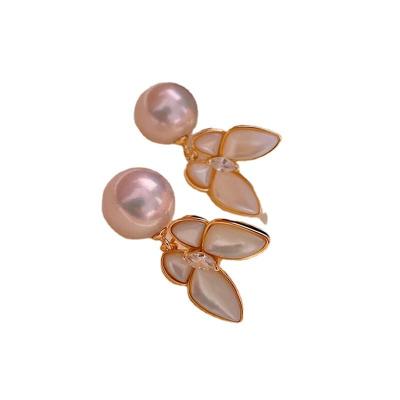 China CLASSIC ready to ship custom made freshwater pearl earring vintage pearl earrings high quality long pearl earrings for sale