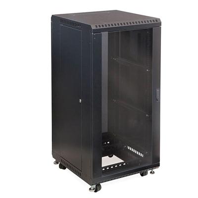 China For Switches SPCC Cold Rolled Steel Glass Network Cabinet 18U Display Cabinets For Distributors for sale