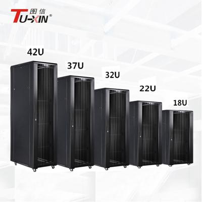 China Steel Floor Standing Server Rack 2017 New Server Cabinet With Air Conditioning Network Cabinet for sale