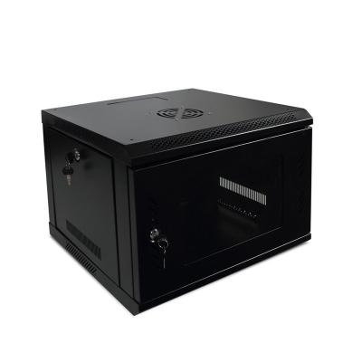 China Wall Mounted CCTV Cabinet 9u Network Rack Dimensions Wall Mount Enclosure for sale