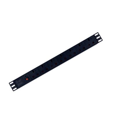 China UK China Manufacture 19 Inch 6 Ways Industrial PDU Socket Type With Switch for sale