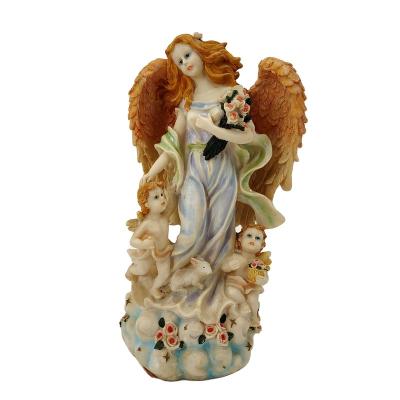 China Europe Customized Resin Crafts Angel Statues For Home Decoration for sale