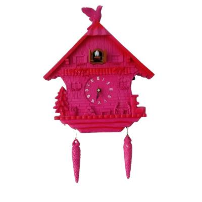 China Europe Resin Custom Home Decorative Cuckoo Bird Bedroom Wall Hanging Decorative Clock for sale