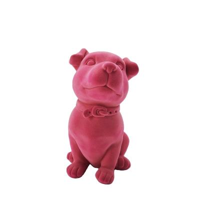 China Europe Resin Opens Customized Cute 3D Dog Phone Booth Money Saving Box For Decoration for sale