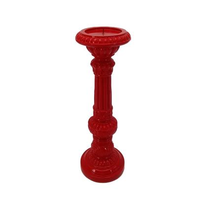 China Handmade Resin Opens European Modern Candlestick Holder for Home Decoration and Gift for sale