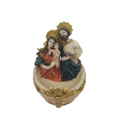 China Europe Hot Sale Art and Craft Family Ornament Jesus Figurine Holy Figurine Home Decor Joseph Figurine Virgin Mary Figurine for sale