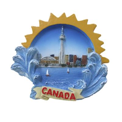 China Europe 3D Resin Magnet Canada 3D Fridge Magnet For Souvenir Resin Souvenir Tourist Craft for sale