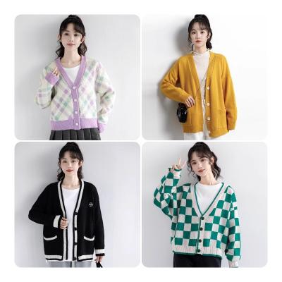 China Custom Warm Knitted Women's Sweaters Anti-wrinkle Women's Cardigans Long Sleeve Modest Cardigan Sweater for sale