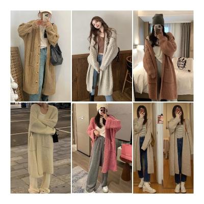 China 2023 Anti-wrinkle Winter Customized Plus Size Women's Long Knitting Cardigan Women's SweaterMiscellaneous Inventory for sale