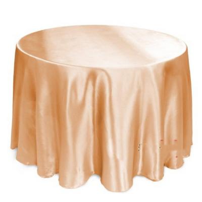 China New Oilproof fancy fancy luxury elegant satin rose gold tablecloth wedding decoration tablecloth for sale