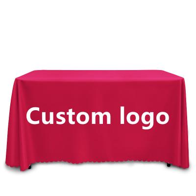 China Oilproof Wholesale Custom Logo Design Simple Rectangular Tablecloth For Events for sale