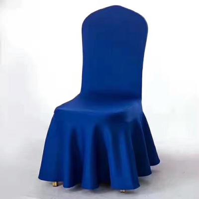 China Hot Selling Solid Leisure Banquet Scuba Wedding Spandex Chair Cover Manufacturers for sale