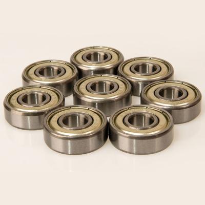 China Od 2.2x0.8cm Skateboard Wheel Bearings Chrome Steel Titanium Wear Resistance for sale