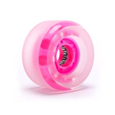 Κίνα 50MM-59MM LED φωτισμένα τροχούς skateboard PU Cruiser τροχούς skateboard προς πώληση