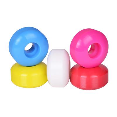 China Professional Colorful 100A PU Skateboard Wheels Blank 52mm Skateboard Wheels for sale