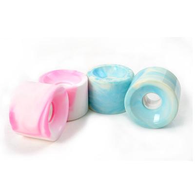 China 70*51mm Freeride Slide PU Skateboard Wheels 74A-85A High Strength for sale