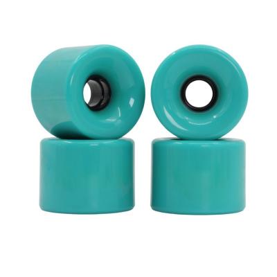 China Customization Green PU Skateboard Wheels 50MM-59MM Downhill Longboard Wheels for sale