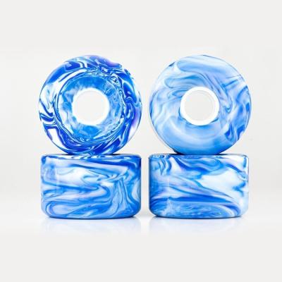 China Gemengd gemengd Swirl Kleur PU Skateboard Wielen High Rebound Aanpassing Te koop