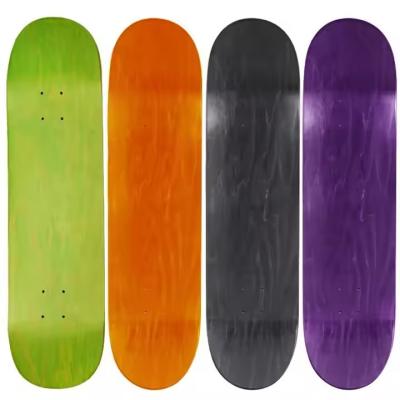 China Blank Kleur Sleek Seven Ply Skateboards Hout City Skateboards Voor Pro Skaters Te koop