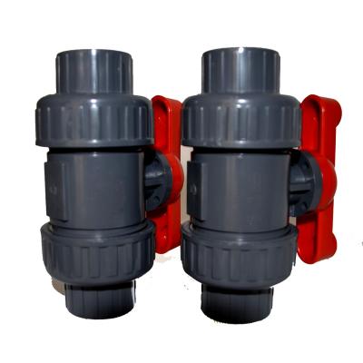 China General good quality upvc / pvc plastic mini ball valve price list for sale