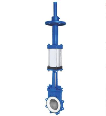 China Double Acting Pneumatic General Handwheel Knife Gate Valve Leak Proof for sale