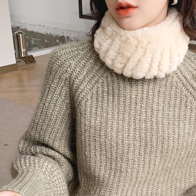 China Fashion.Elegant 2021new real winter fur glove knitting scarves women high quality for sale