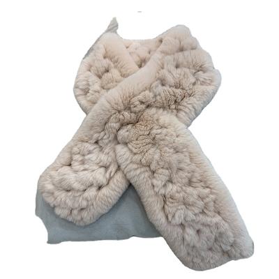 China 2021 Sale Women Ladies Warm Comfortable 100% Fur Rex Rabbit Knit Winter Luxury Shawls for sale