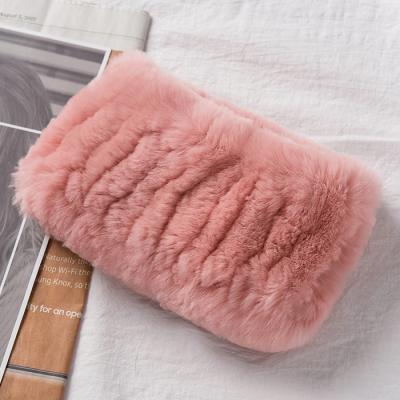 China 2021 Fashion.Elegant Winter Scarves Women High Quality Fur Scarf Knitted Ties Real Others Shawls for sale