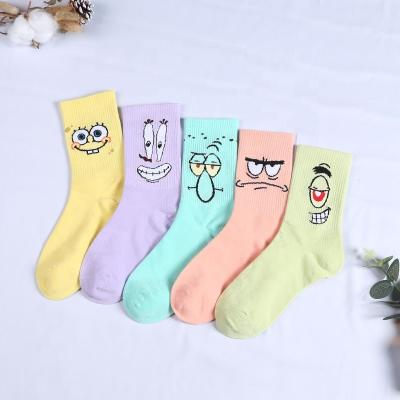 China Hot New Fashion Antibacterial Funny Anime Hip Hop Skateboard Soft Cartoon Socks Cotton Socks for sale