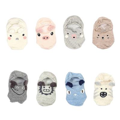 China Anti Slip Anti-Bacterial Baby Kids Baby Ears Anti Slip Cartoon Elephant Rabbit Package Box Socks for sale