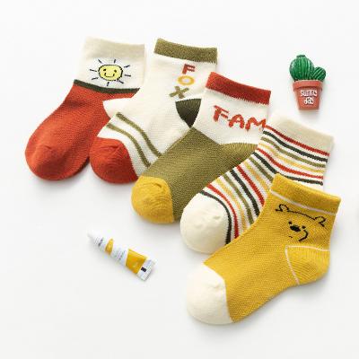 China Summer Antibacterial Cheap Cotton Anti Slip Cute Girl Gift Set Socks For Baby for sale