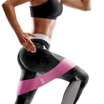 China Good Quality Polyester Stretching Booty Exercise Circle Bands Hip Resistance Band Set for sale