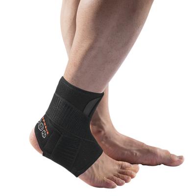 China Breathable Neoprene Nylon Ankle Brace with Adjustable Straps Pain Relief Compression Ankle Support for sale