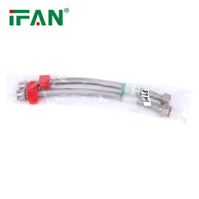 China Easy Installation IFAN Wholesale Stainless Steel Plumbing Hose Braided Hose Metal Flexible Hose for sale