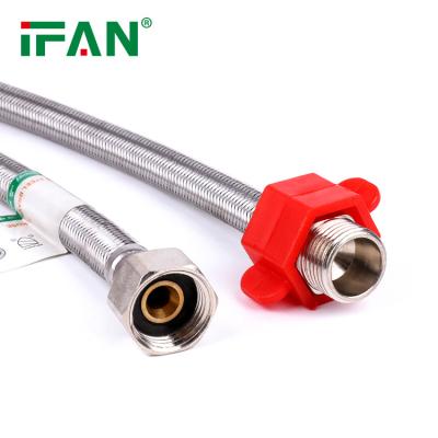 China Easy Installation IFAN Factory Supply Stainless Steel Braided Hose Water Heater Plumbing Hose Flexible Hose for sale