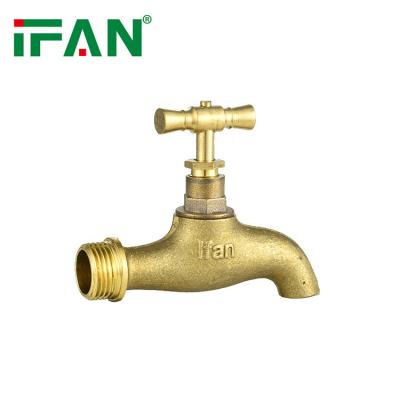 China Modern IFAN Basin Faucets Top Quality 1/2 inch 3/4 inch Sink Taps Brass Bibcock for Water Control for sale