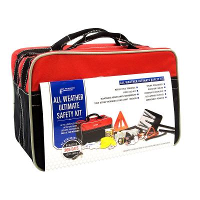 China 38 Pieces-in-1 Car Roadside Assistance Kit Waterproof Survival First Aid Kit Customized Safety Safety Kit for sale