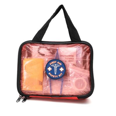 China 65pcs Health Care Portable First Aid Kit Bag Sports Waterproof Outdoor Camping First Aid Kit Customized for sale