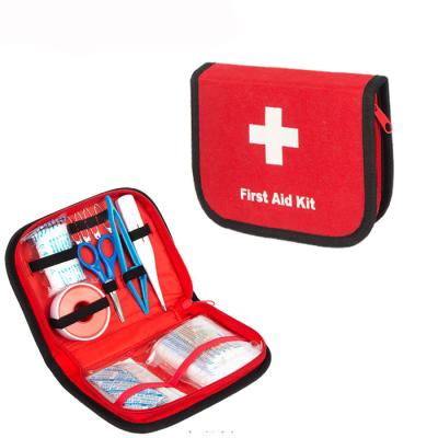 China 45pcs Portable Survival First Aid Kit Bag Sports School Outdoor Camping First Aid Kit Customized for sale