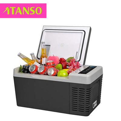 China New China-chic Portable Automatic Mini Car Fridge 18L DC 12/24v Freezer Refrigerator Fits For Camping for sale