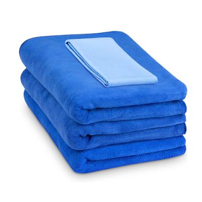 China Microfiber 3 Pack Microfiber Cleaning Drying Cloth For Car Cleaning Micro Fiber Cloth Car Wash Drying Towel for sale