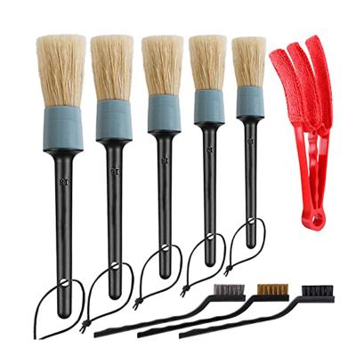 China Interior Supplies Auto Detailing Kit Fit Tire Car Wash Brush Brush Cleaner Brush Drill Brush Set for sale