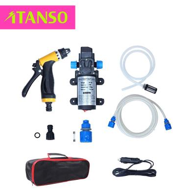 China New China-chic China-chic DC 12V 80W portable high pressure pump seal car wash cleaning pump for car cleaning for sale