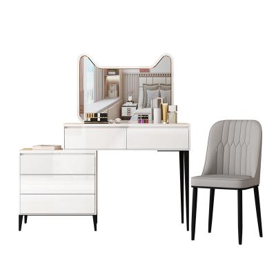 China Popular Assembly Required New Dressing Table Mirror Dressers For Modern Bedroom Furniture Online Dressing Table for sale