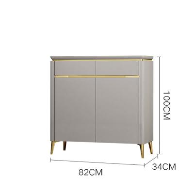 China Modern Minimalism Shoe Storage Cabinet Shoe Rack Cabinet (The Other) Adjustable Wooden Furniture Fashion Cabinet Shoe Rack Living Room for sale